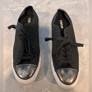 Converse Black and Silver Sneakers